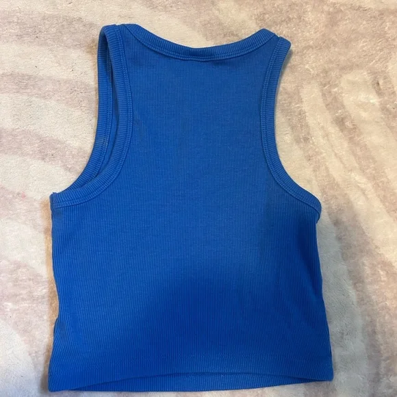 H&M Vibrant Blue Ribbed Top - Picture 3 of 3